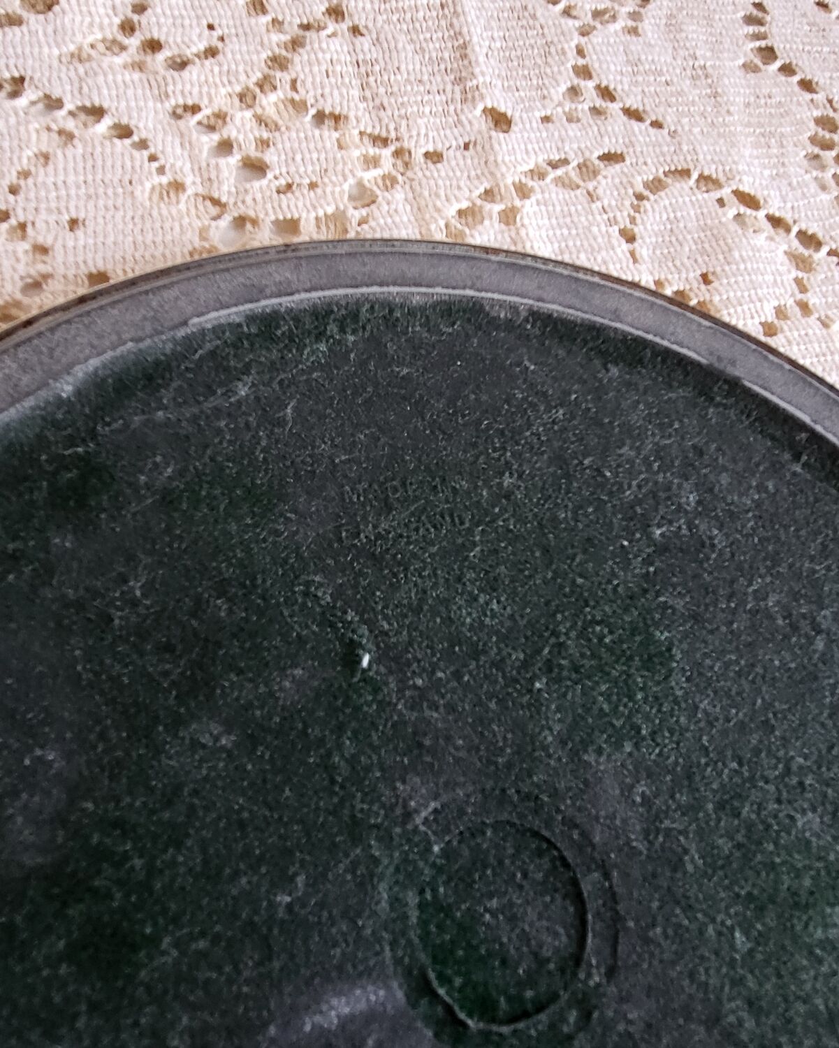 Silver-plated metal trivet English