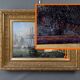 Tableau "Quay in Light", oil on panel, signed Jules d'Évry – Mid 19th century