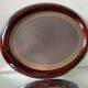 Oval mahogany antique picture frame large