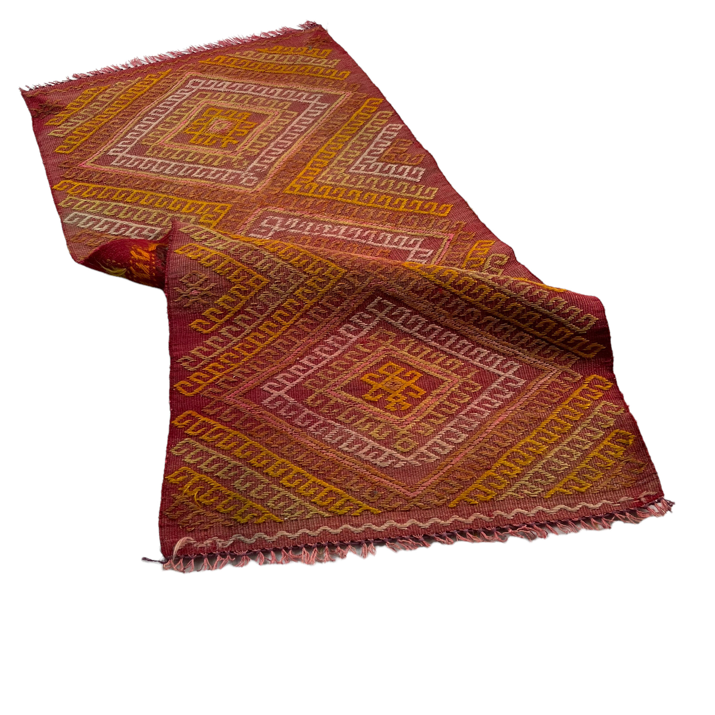 Vintage turkish kilim rug ,  96 x 47 cm