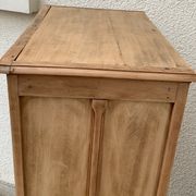Parisian cabinet glazed raw wood nymphs and carved art nouveau decorations