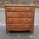 Art deco gilded oak chest of drawers