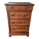 High chest of drawers Louis Philippe mid-19th century