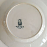 Two flat plates iron earth opaque porcelain by Gien Malmaison