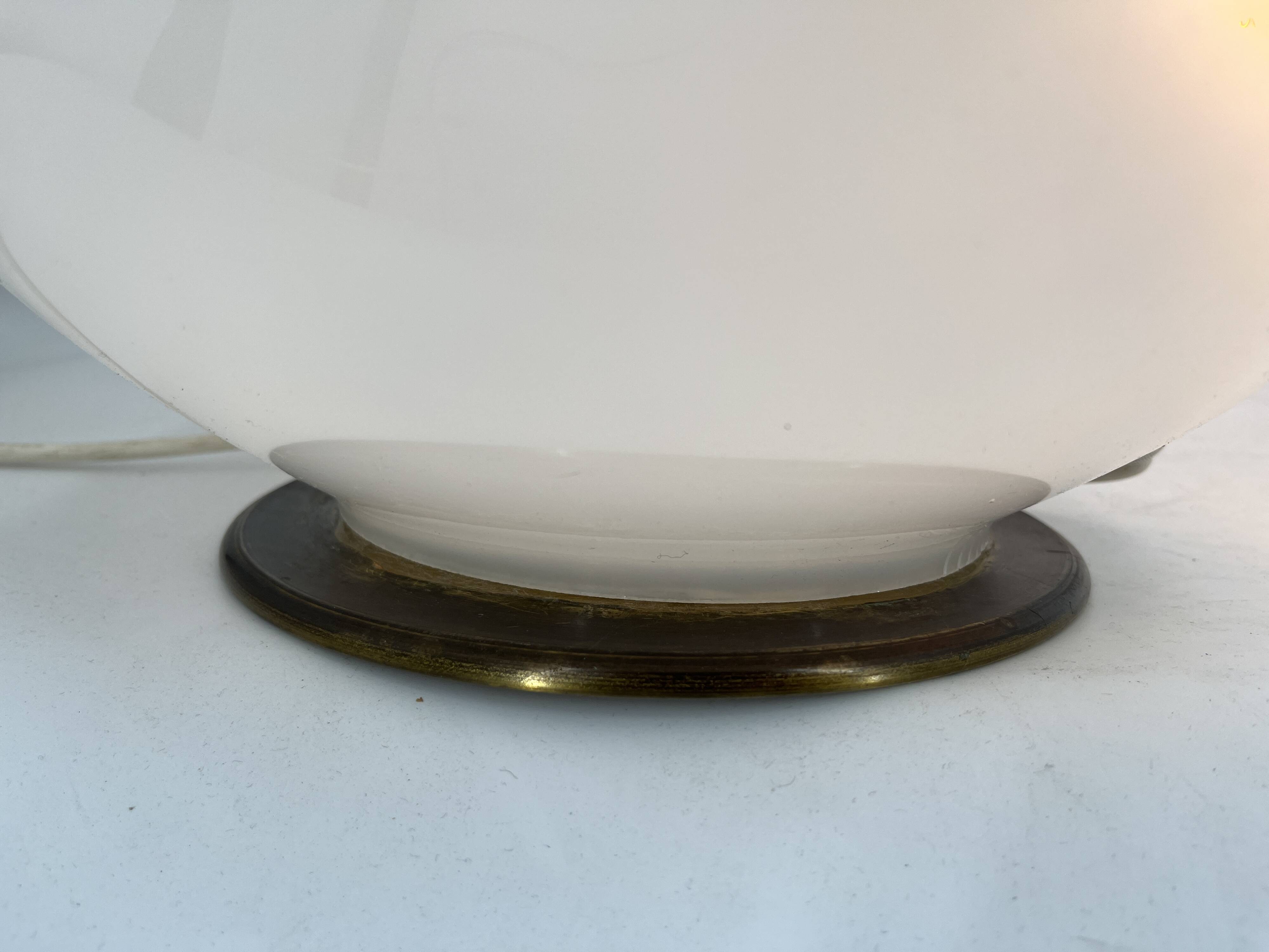 Large vintage murano glass table lamp, 1970s
