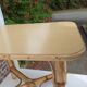 Table basse rectangulaire en rotin