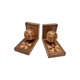 Art Deco Style Wooden Bookends, 1960s