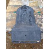 Cast iron fountain plaque