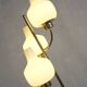 Stilnovo, floor lamp with three opalines, Italy 1950