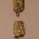 Pair of mid-century brass Swedish sconces