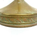 Brass and copper brass ashtray art nouveau Daalderop Tiel Holland 1930-1940