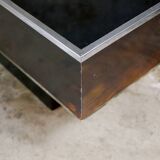 Tortoiseshell plexiglass coffee table, 1970s