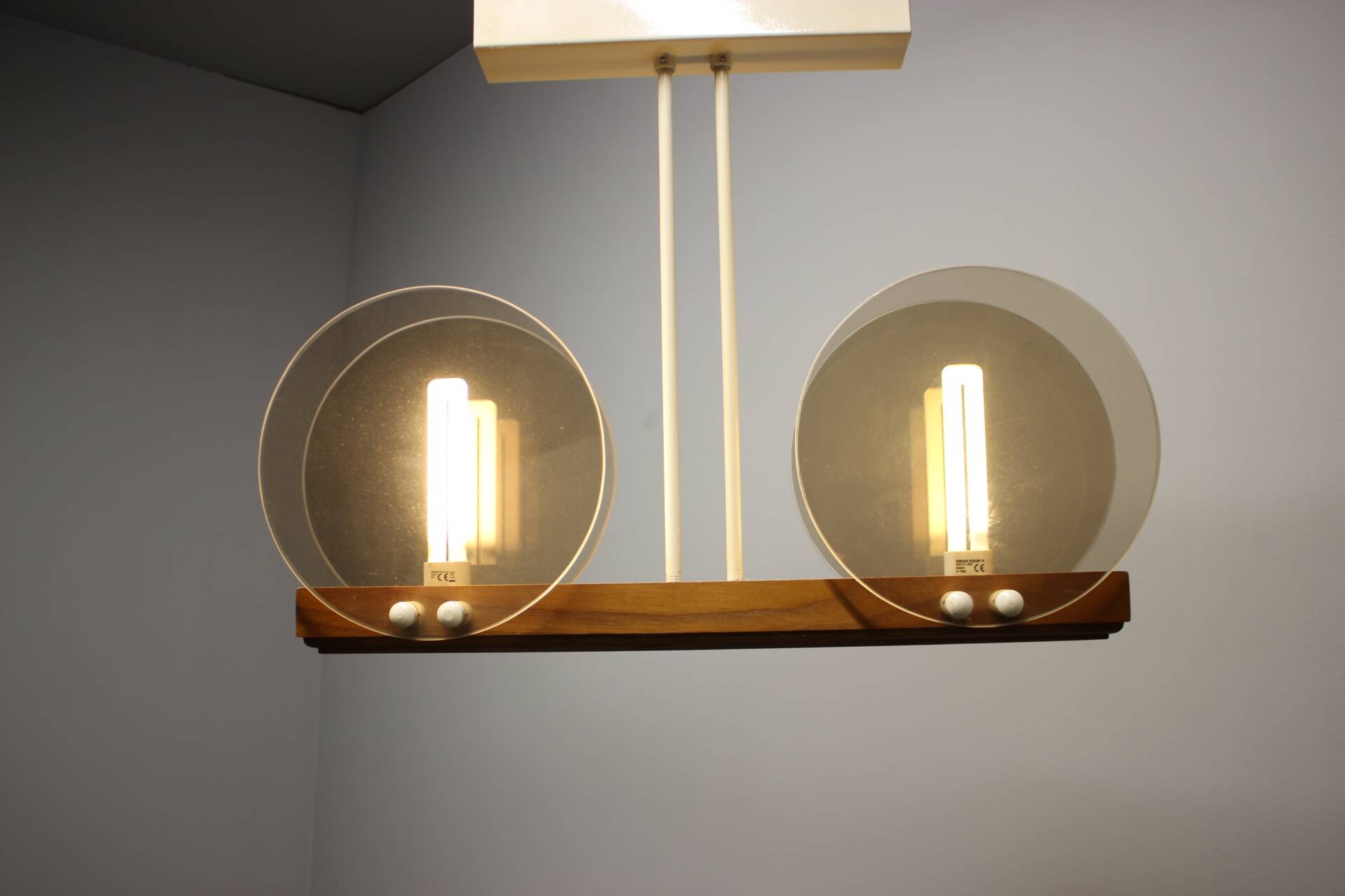 Vintage chandelier by Inva Litomerice, 1980s