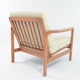Fauteuil BZ bouclette beige clair