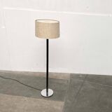 Leather floor lamp Model Flet modern Danish mid-century by Jo Hammerborg for Fog & Mørup, 1960s