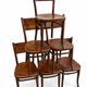 6 antique chairs Jacob & Josef Kohn – Vienna – Decorated bent wood – Style