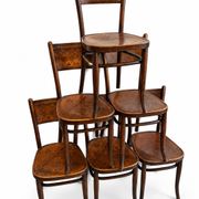 6 antique chairs Jacob & Josef Kohn – Vienna – Decorated bent wood – Style