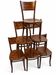6 antique chairs Jacob & Josef Kohn – Vienna – Decorated bent wood – Style