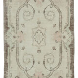 Hand-knotted decorative turkish beige rug 195 cm x 303 cm - 36570