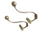 Pair of 19th century brass ball hooks