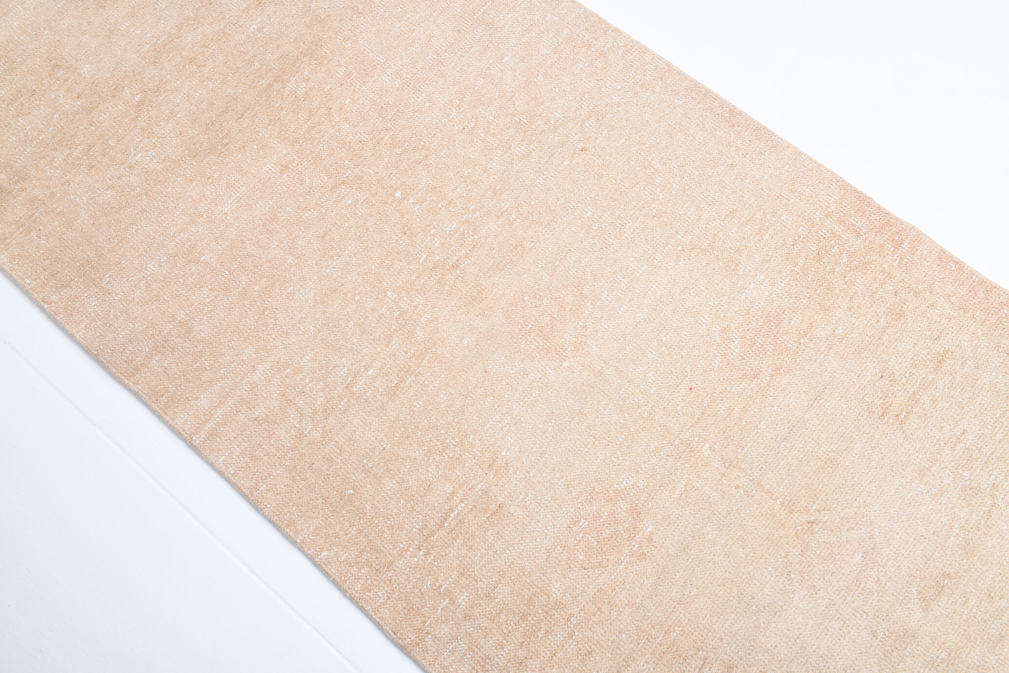 Faded beige turkish runner rug, 2'10x14'3 Ft