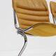 Set of 6 vintage chrome and leather dining room chairs 1970s Italy