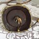 Traditional Style Vintage French Brass Table Lamp Round Footed Base