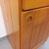 Charlotte Perriand selection Les Arcs vintage pine storage unit from the 60s and 70s