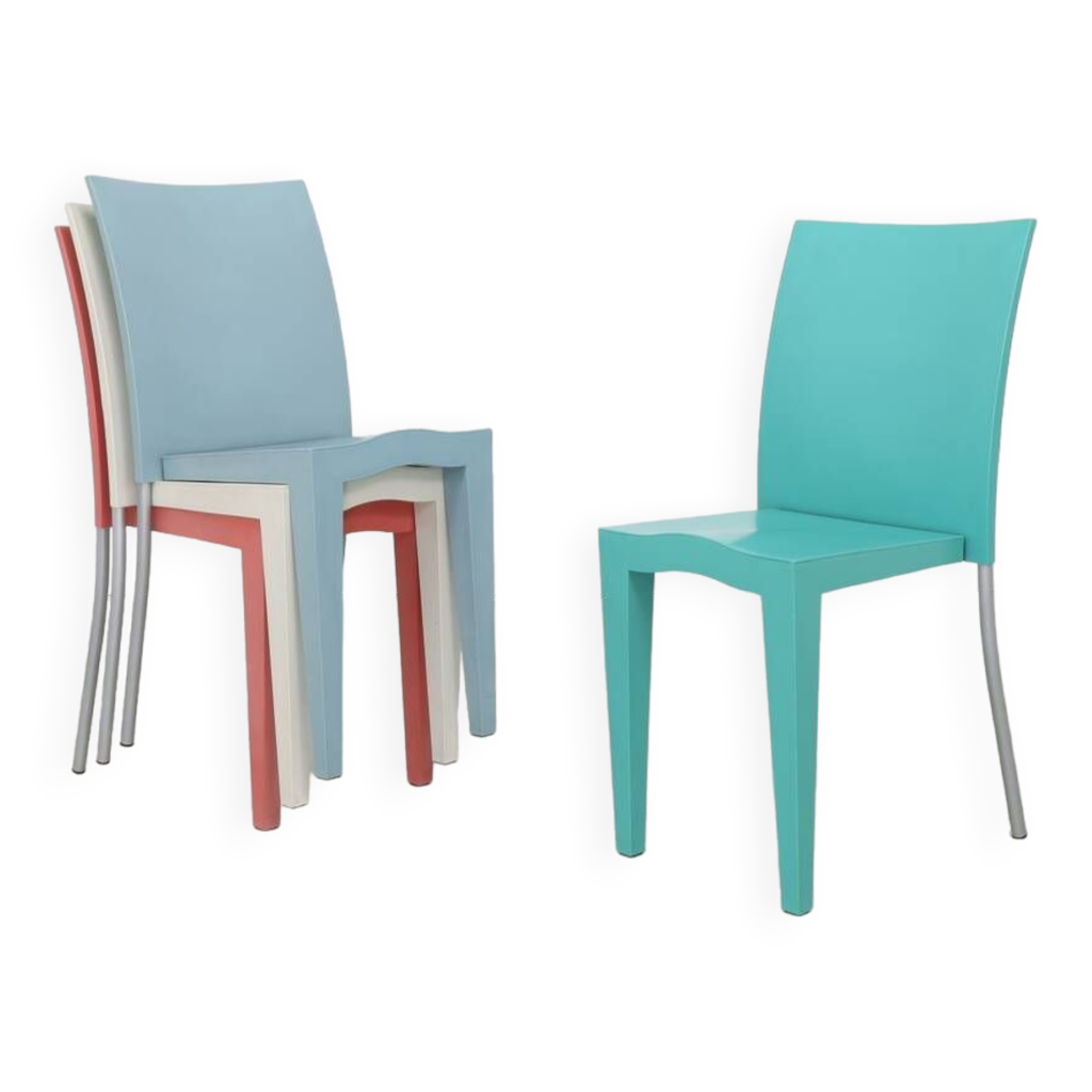 4x Dining Chair “Miss Global” by Philippe Starck for Kartell