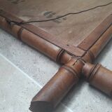 Antique bamboo-style mirror