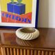 Tommaso Barbi, cream ceramic ashtray / vide poche, B Ceramiche, ca. 1970