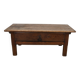 Spanish 18th Century Farmhouse Rustic Chestnut Coffee Table