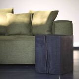 Wabi sabi burnt wood side table
