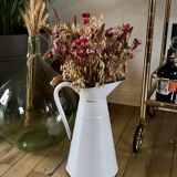 Old pitcher in enamelled sheet metal 20s-30s