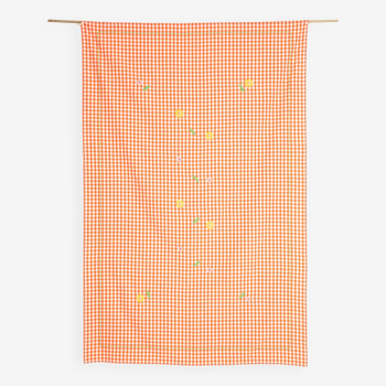 Kahlo Orange Tablecloth