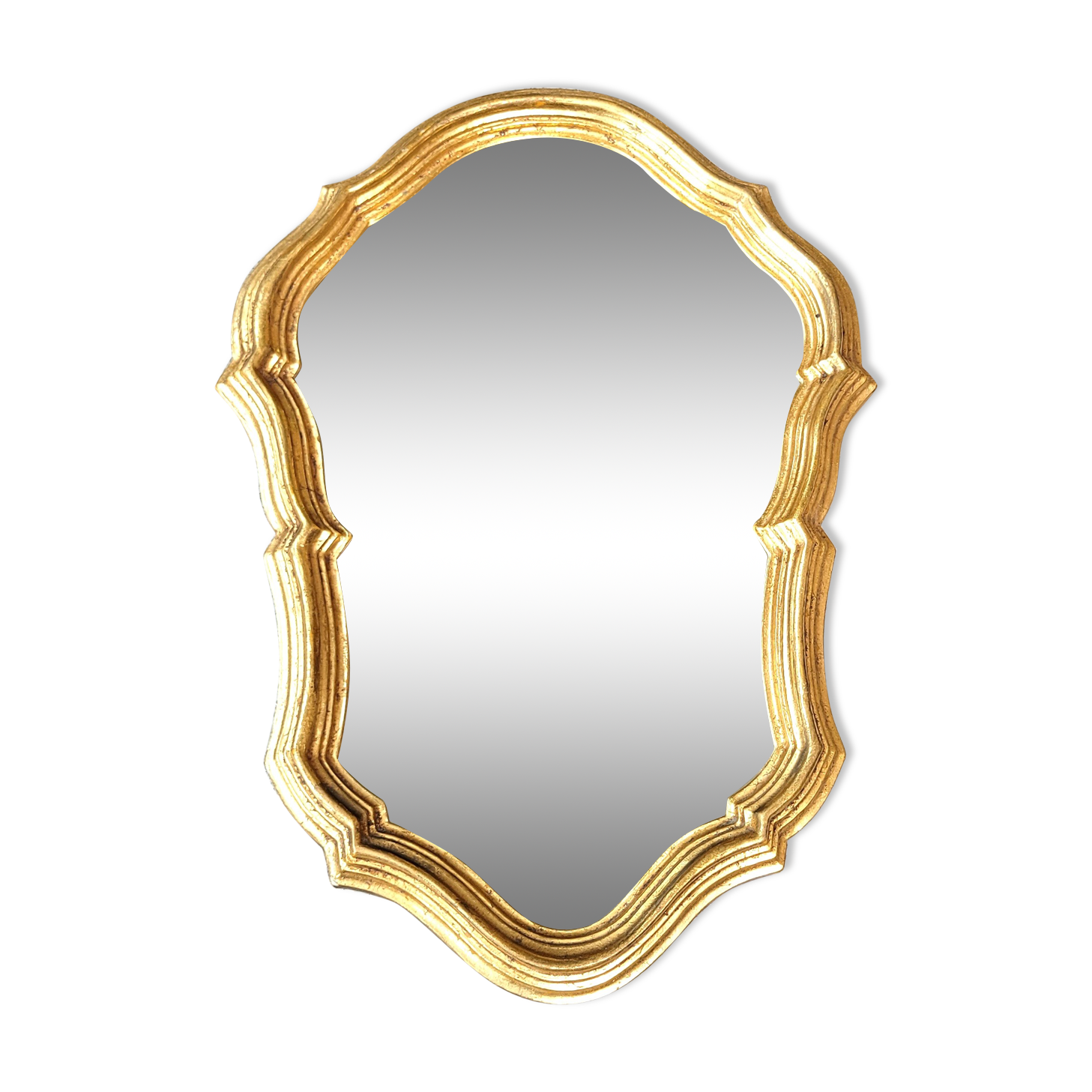 Small gilded mirror baroque 1960