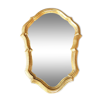 Small gilded mirror baroque 1960