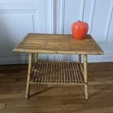 Table basse en rotin