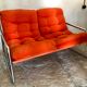 Vintage sofa 1970's pop tubing chrome