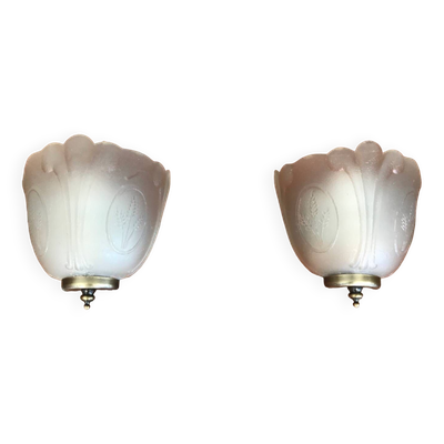 Paire d appliques épis de blés acb illumination