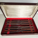 Set of 10 Bakelite handle knives