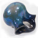 Blue double vase
