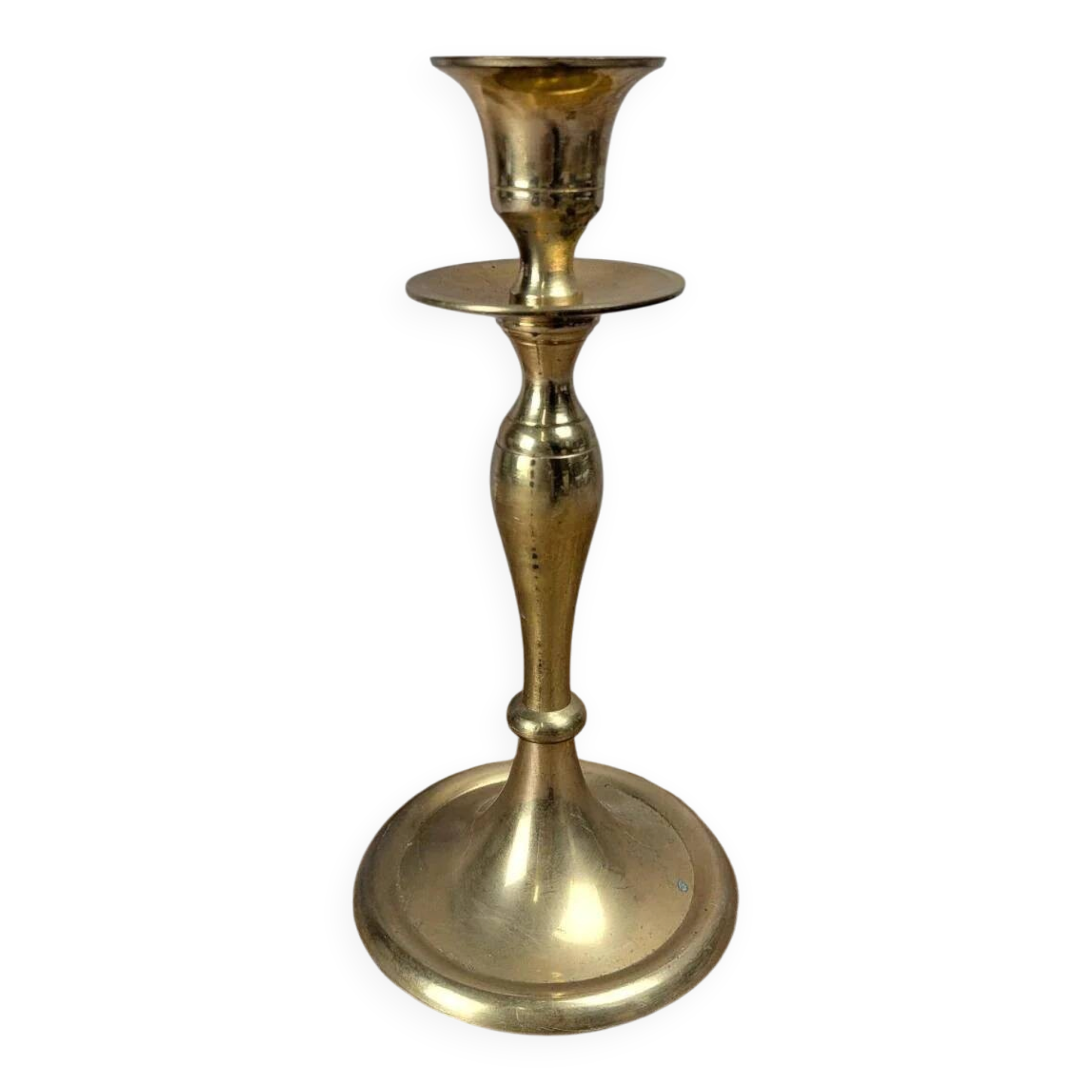 Antique brass candlestick