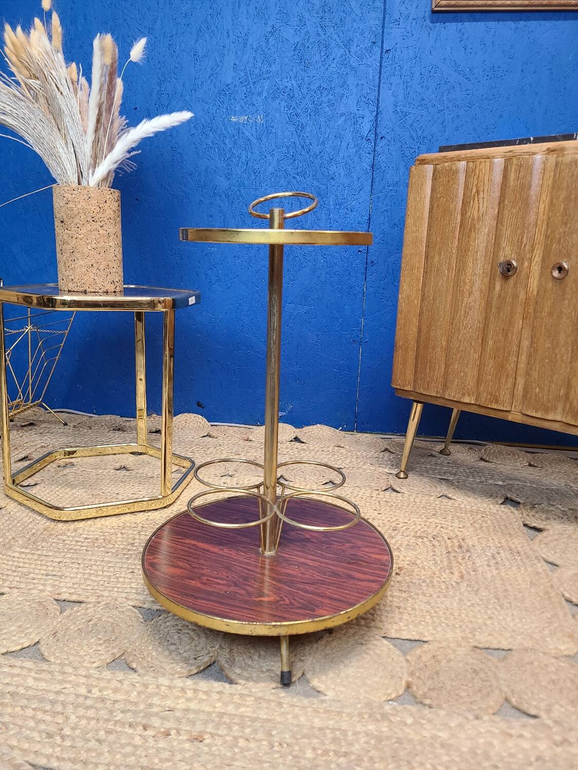 Vintage tripod bar table circa 1970