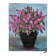 Oil painting on canvas bouquet of vintage lilac flowers signed