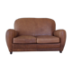 Old leather club sofa
