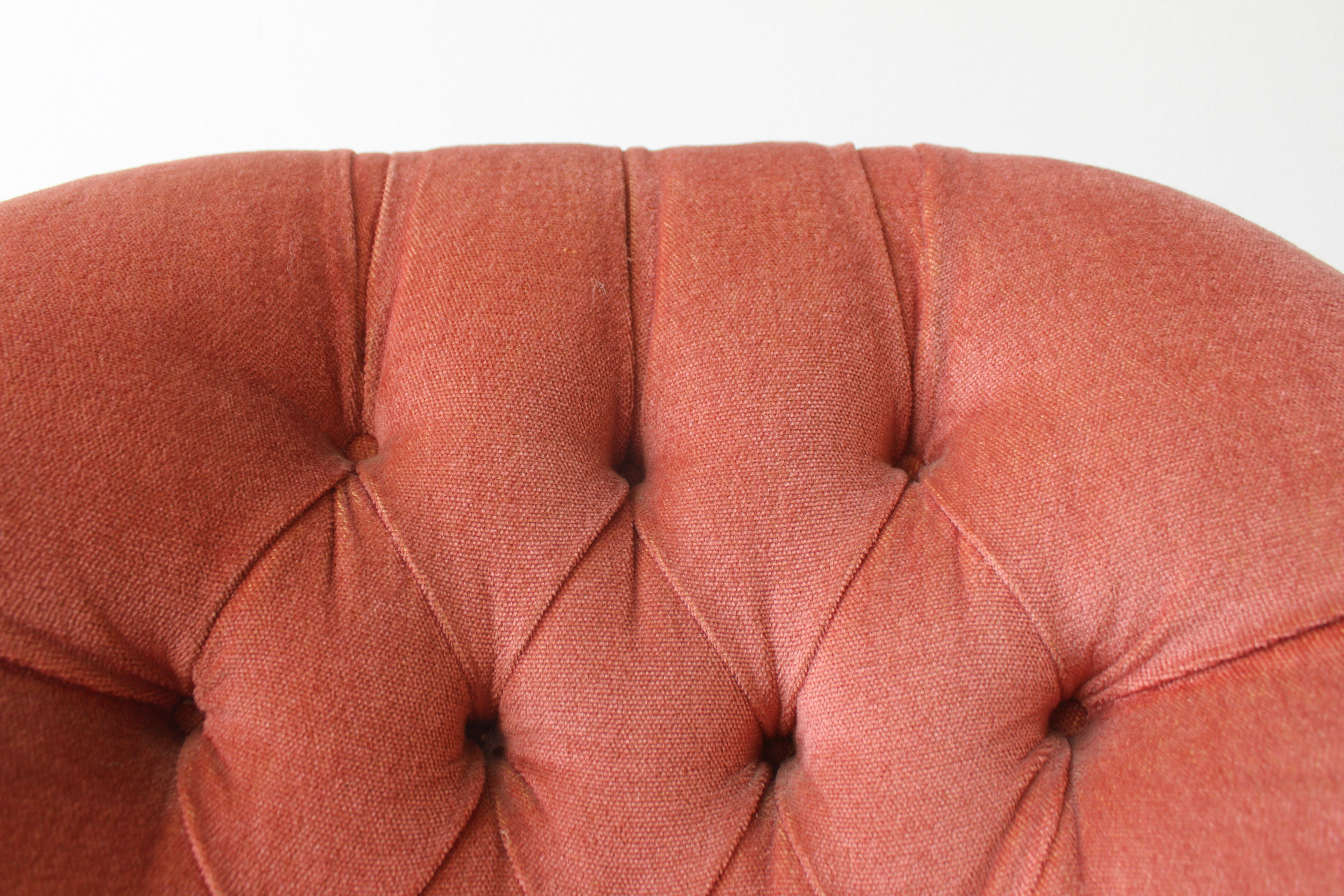 Upholstered toad armchair, 1970