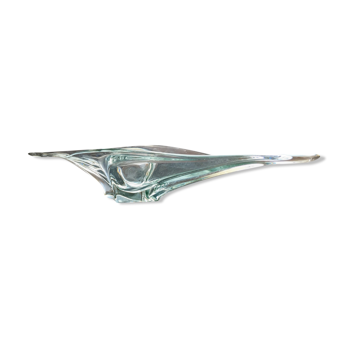 Long crystal fruit cup 1950 for thread or center table
