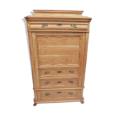 19th century Danish pine wardrobe
