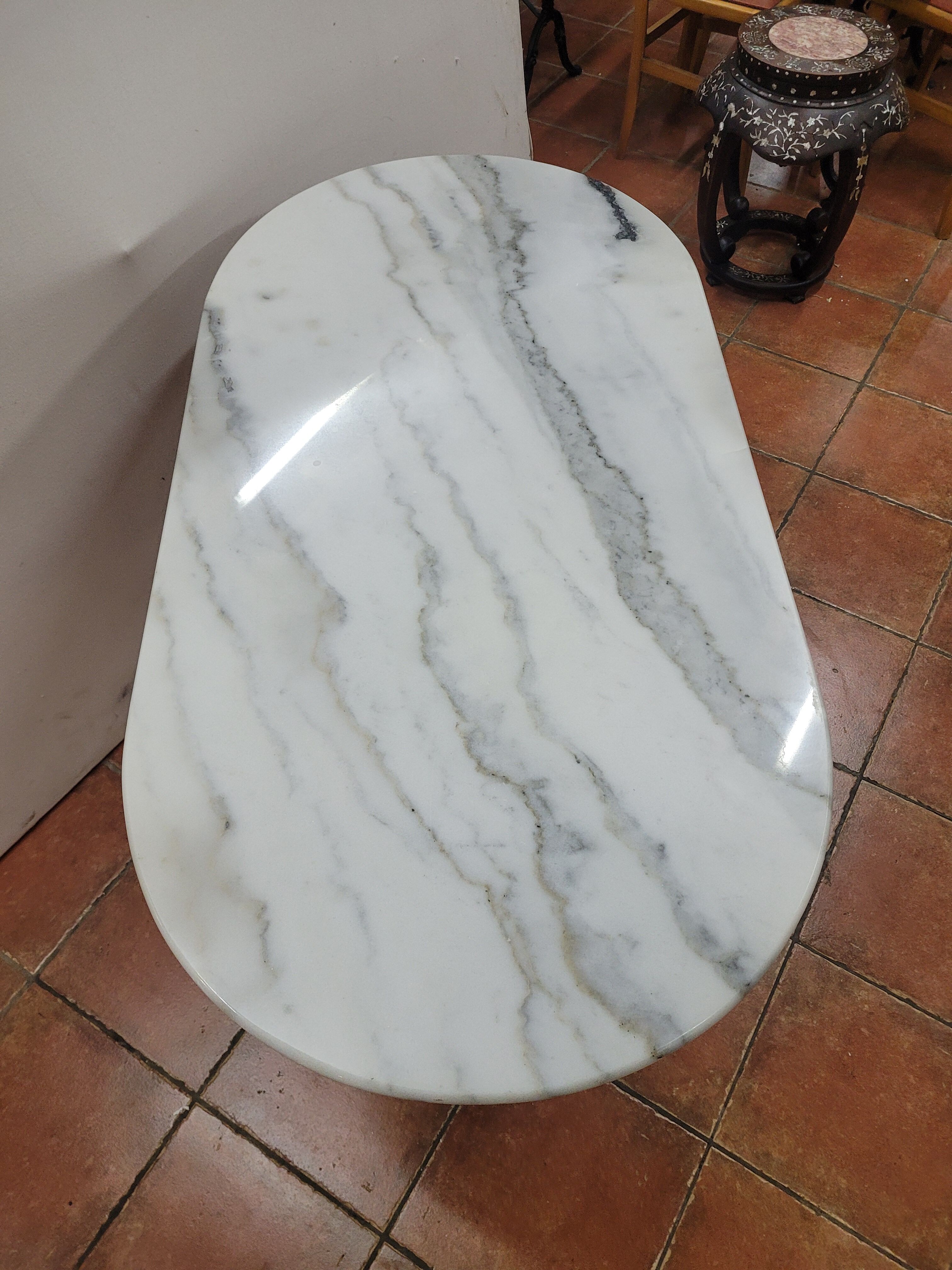 Bistro table with marble top